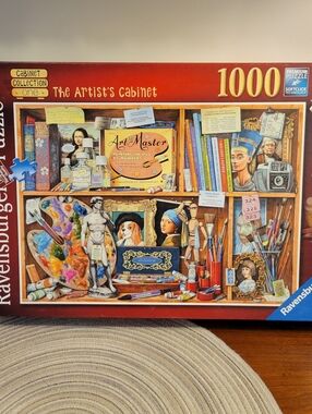 🧩EUC~RAVENSBURGER~ The Artist's Cabinet 1000- Piece Jigsaw Puzzle